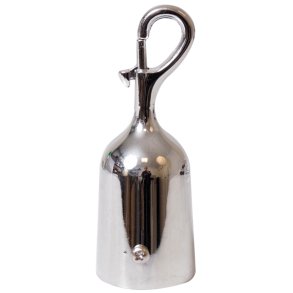 Gelnder endebeslag med hage, krom