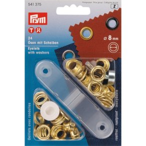 Prym messingjer 8mm, 24 stk