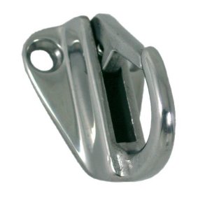 Fenderkrog med fjederls RF stl, 38x32mm