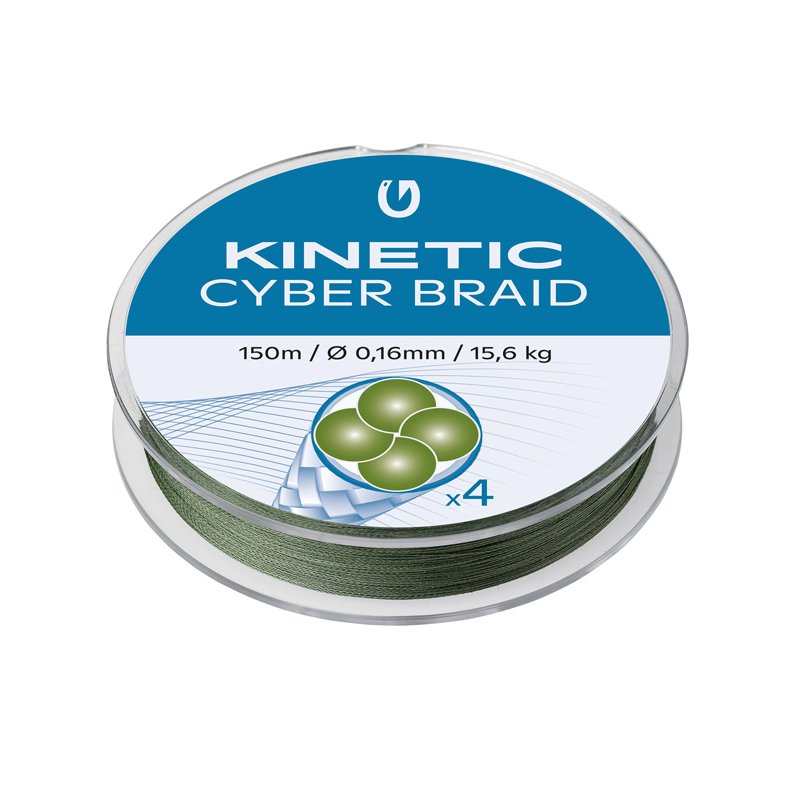 Kinetic Cyber braid 4, 0,14mm / 14,8kg