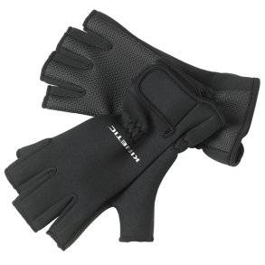 Kinetic neoprene handske Half finger sort, str M