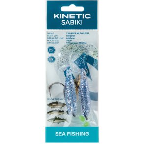 Kinetic Sabiki Twister XL, Blue/silver