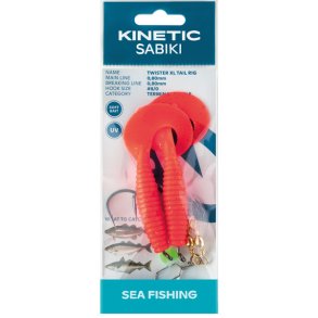 Kinetic Sabiki Twister XL, Red/black/gold