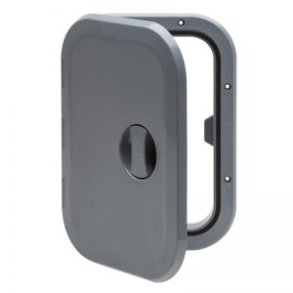 Indbygningsboks gr med luge 27x37,3x16cm