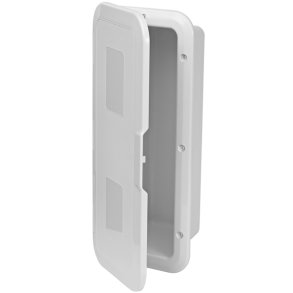 Indbygningsboks med luge, 245x175 mm