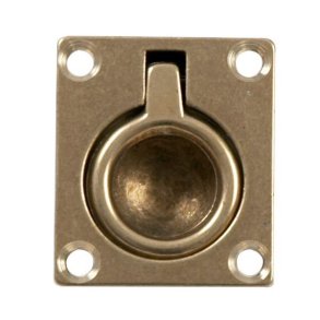 Foresti drkring med fjeder messing, 45x39 mm