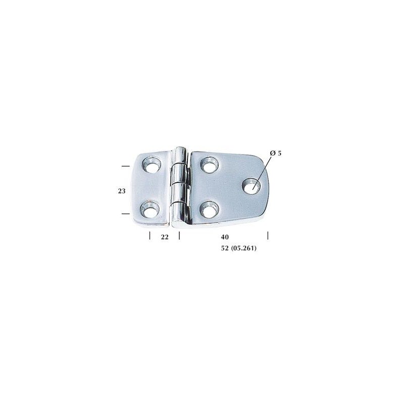 1852 stbt hngsel RF, 38x74 mm