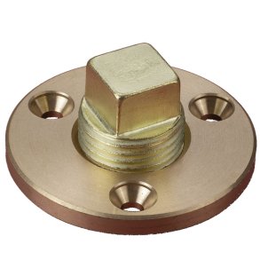 L�nseprop m/bolt messing, �55 mm