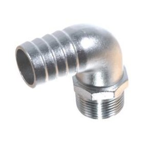 1852 Slangestuds 90 udv. gevind, 1 1/4 x 38mm