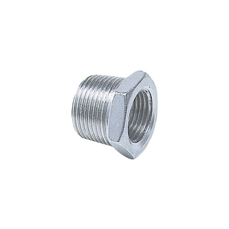 1852 Nippelmuffe udv/indv gevind RF stl, 1 - 3/4"