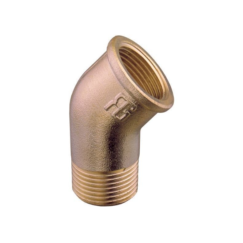 Guidi Bjning 45 ind/udv  1/2" bronze