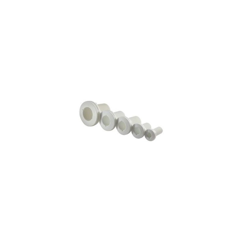 Trudesign Skroggennemfring hvid komposit 1 1/2"