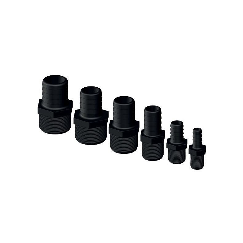 Trudesign Slangestuds han komposit sort 1" 28mm
