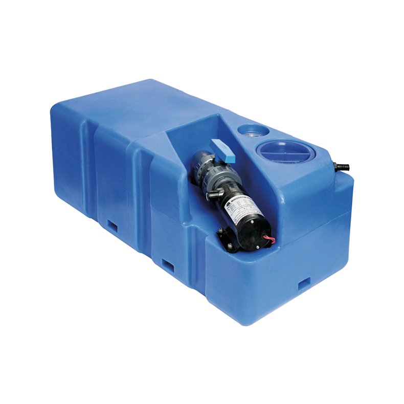 Septiktank 80l med 12v macerator 80x39x30cm