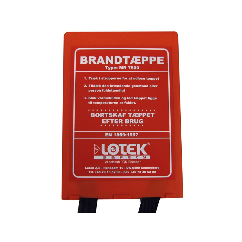 Lotek brandtppe i box EN1869, 120x180cm