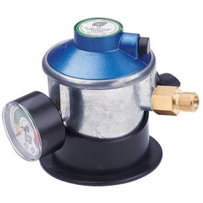 Gasregulator med manometer og 1/4
