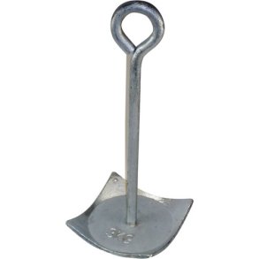 Tallerkenanker 10kg galvanisert stl