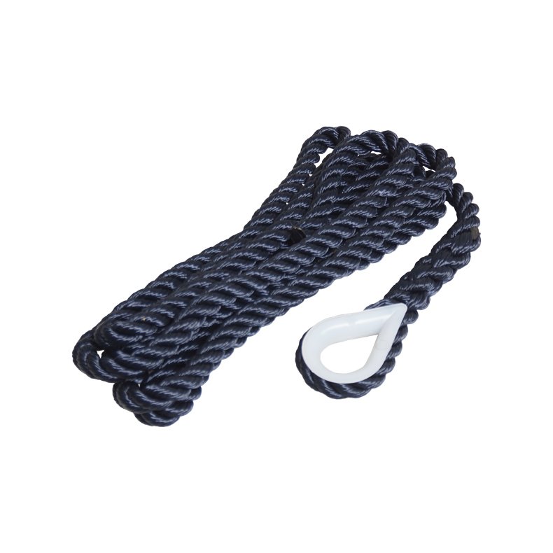 Robline fortjningstov 3 slet m/kovs navy, 12mm x 2,5m