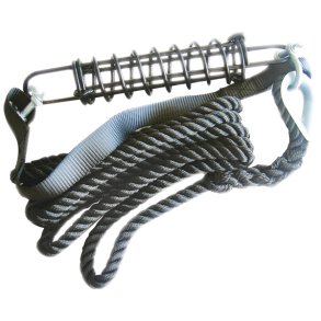 Brofortjning med fjeder, sikkerhedsbnd & 12mm 3,5m tov