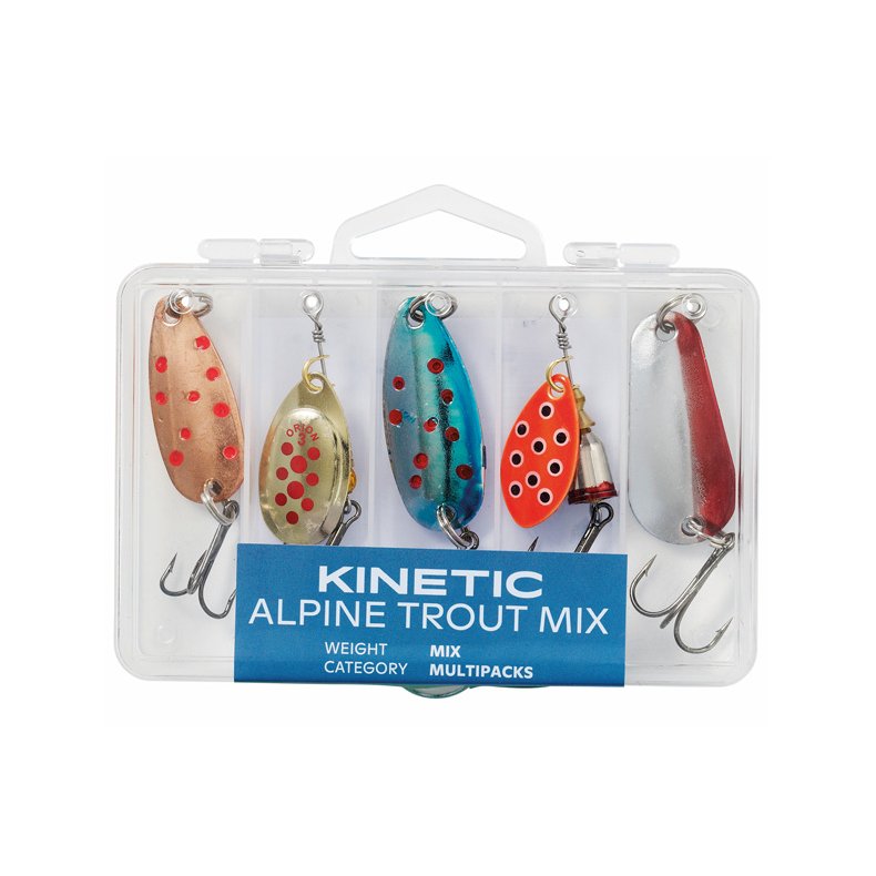 Kinetic Alpine trout mix, 5stk