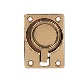 Drkring 47mm x 63mm poleret messing