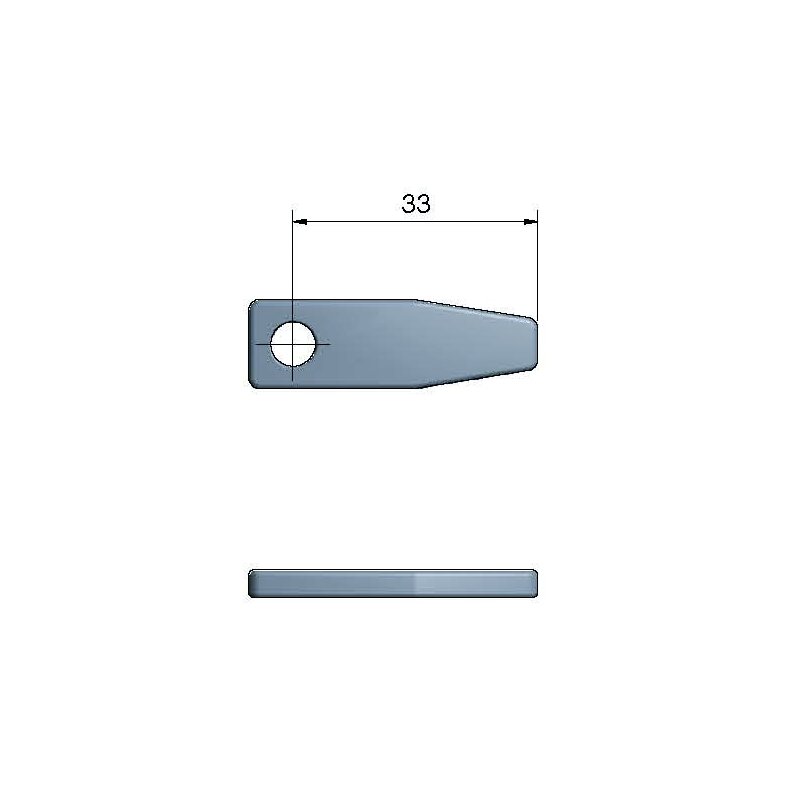 Roca rigel 2,5" kort, lige