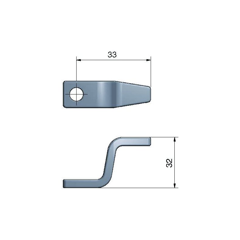 Roca rigel 2,5" kort, lang