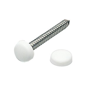 Pyntehoved hvid 4,8 - 6,0mm, 20 stk i blister