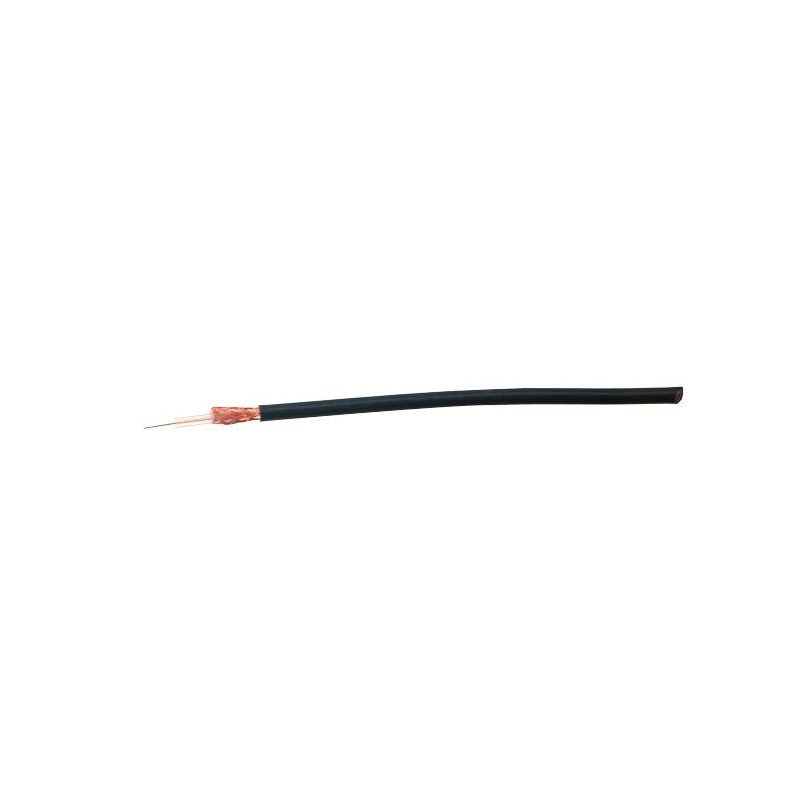 VHF kabel RG58C/U Low Loss Impedans hvid, 6mm