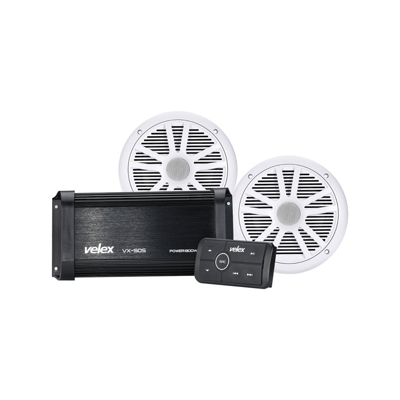 Velex Marine bluetooth kit med hjtaler og betjening
