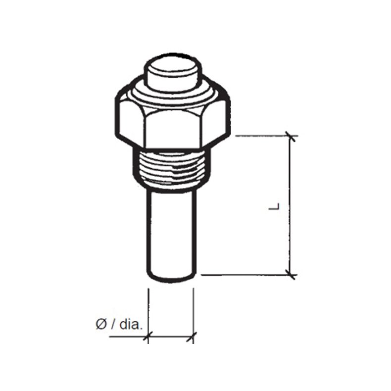 VDO sensor olie temp. 6-24v, m14x1,5