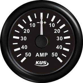 KUS amperemeter sort 50Amp shunt