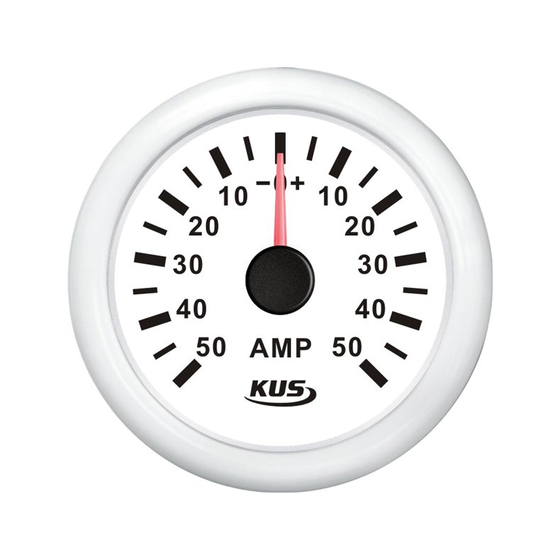 KUS amperemeter hvid 50Amp shunt