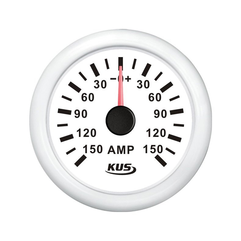 KUS amperemeter hvid 150Amp shunt