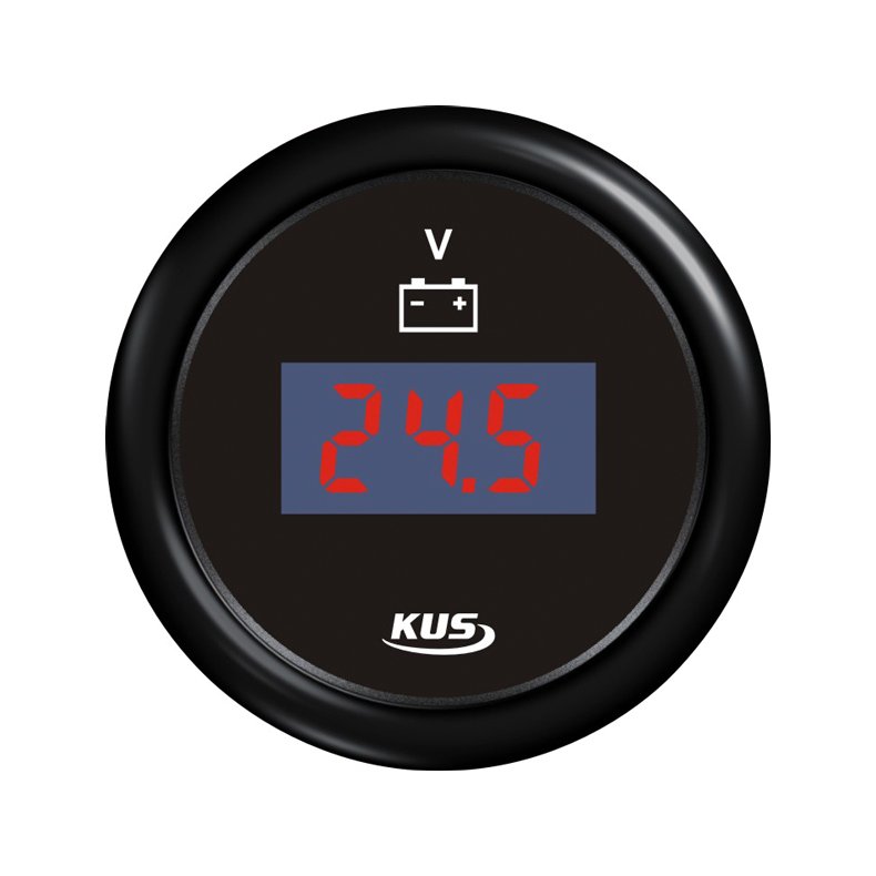Kus digital voltmeter 9-32v, sort