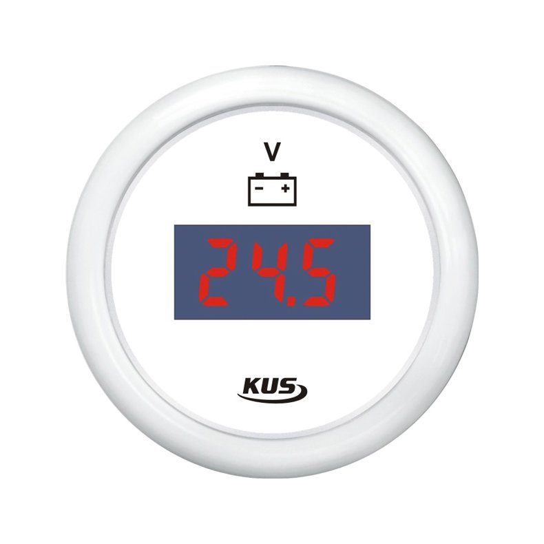 Kus digital voltmeter 9-32v, hvid