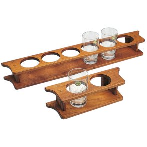 Roca glasholder teak 14x9x9cm, 1 glas