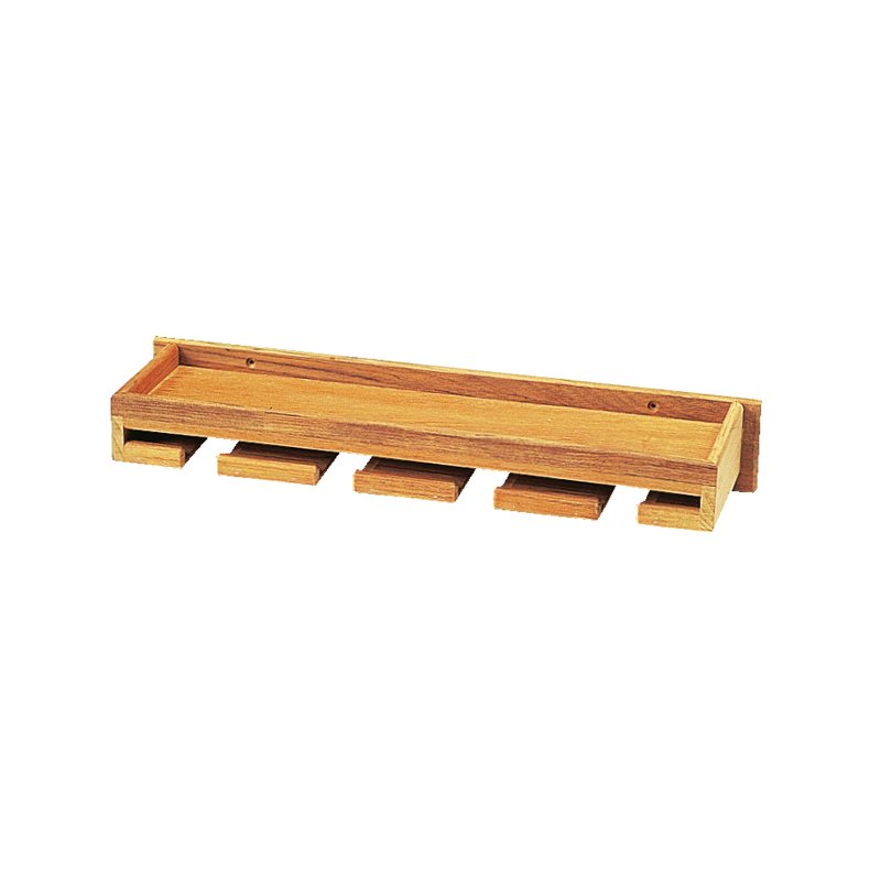 Roca vinglasholder med tophylde, teak