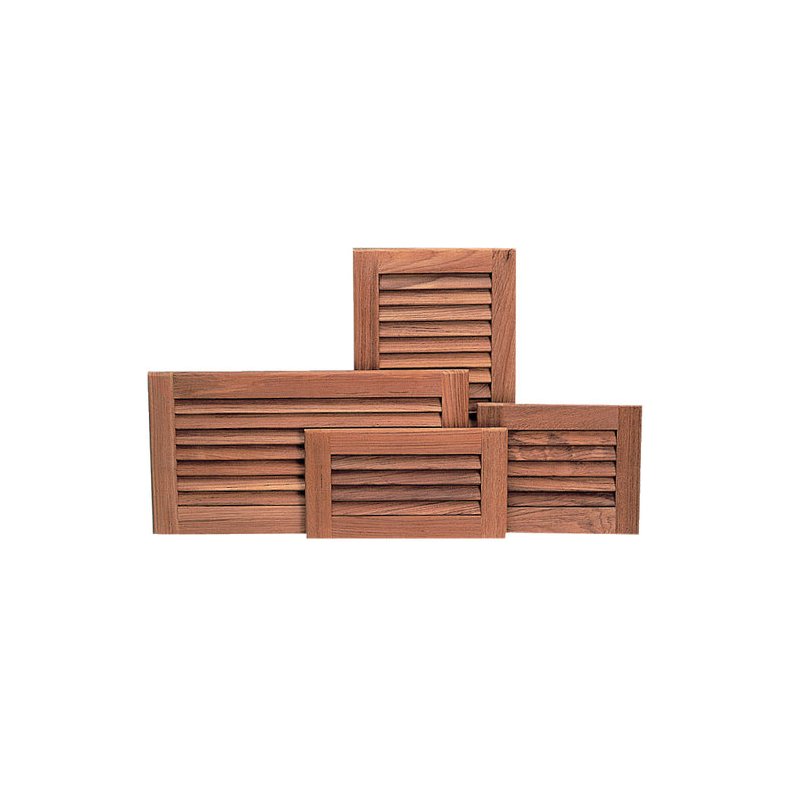 Roca ventilationsrist teak 13x26cm