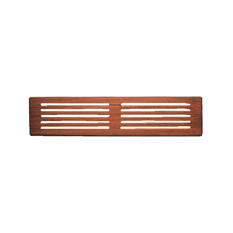 Roca ventilationsrist aflang teak 8,4x43cm