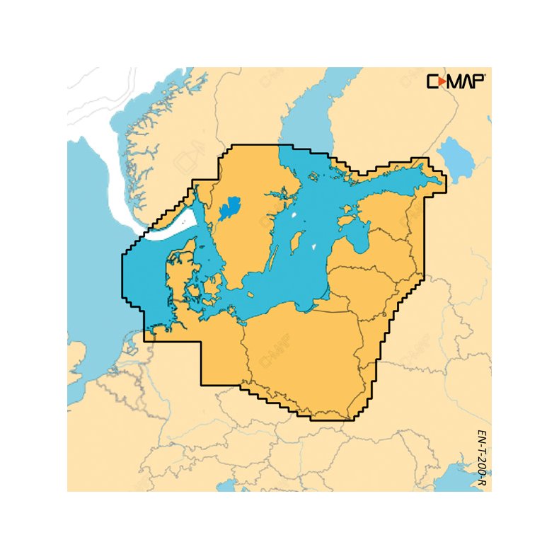 C-Map Reveal X, Skagerak, Katttegat "kun ved kb af plotter"