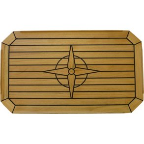 Teakbordplade, 35 x 60 cm