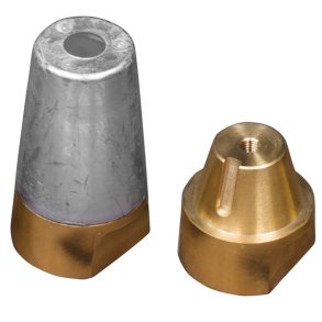 1852 Zinkanode m/messing mtrik (hed tidligere 1141480) 40mm