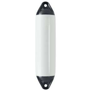 Polyform fender F01 Small hvid/sort top, 130x370mm