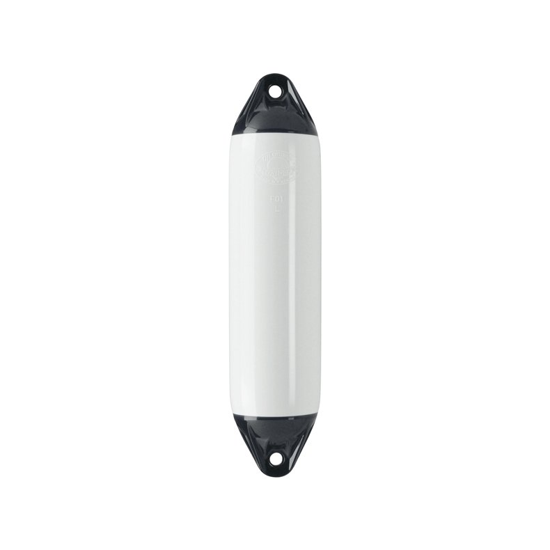 Polyform fender F01 Small hvid/sort top, 130x370mm