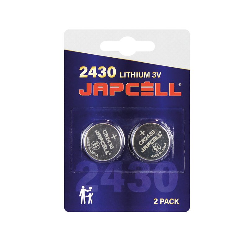 Japcell CR2430 Lithium batteri 3V, 2 stk