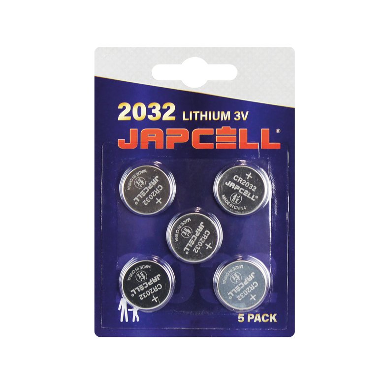 Japcell CR2032 Lithium batteri 3V, 5 stk