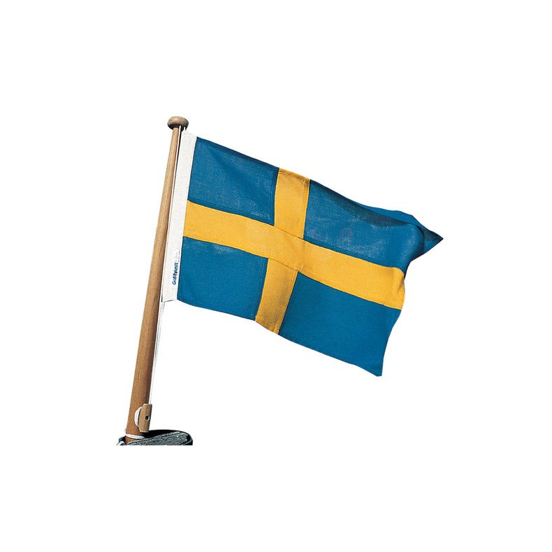 Bdflag polyester Sverige, 50x31 cm