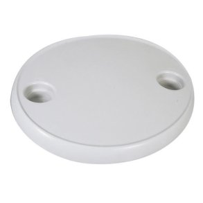 Springfield rund bordplade af hvid ABS