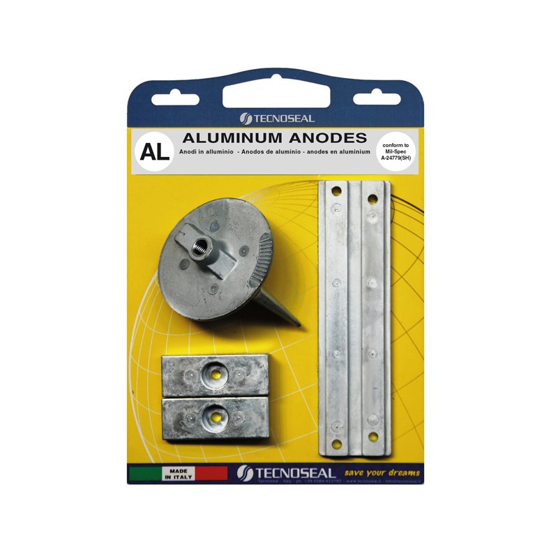 Tecnoseal alu anode kit til Mercury f75-115
